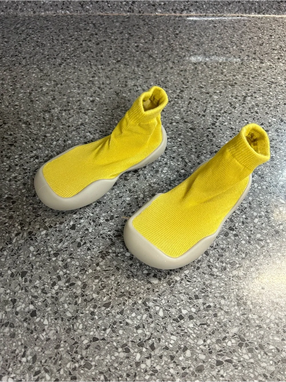 Kids Yellow Slip-On Sock Water Shoes
